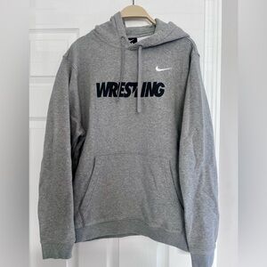 Men’s Nike Wrestling Club Fleece Hoodie - Gray XL
